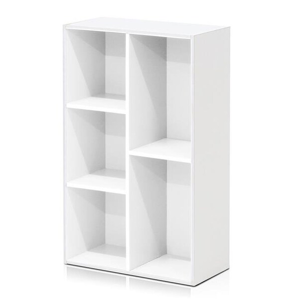 Furinno Furinno 11069WH 5-Cube Open Shelf; White - 11069WH
