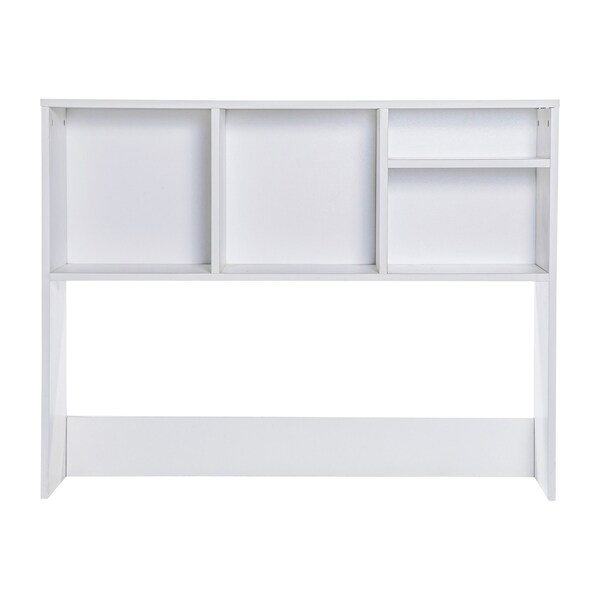 Flash Furniture Lotus Desktop Bookshelf Storage Organizer with Multiple Cubbies in White - NAN-17295-WH-GG