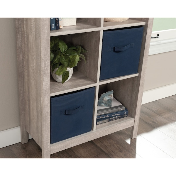 Sauder 9 Cube Storage Vert Sm 3a , Cubbyhole storage holds books, framed photos, collectibles, and more - 433935