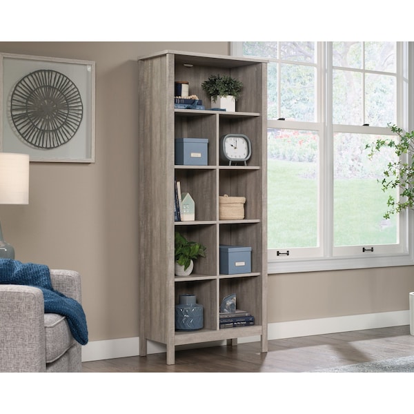 Sauder 9 Cube Storage Vert Sm 3a , Cubbyhole storage holds books, framed photos, collectibles, and more - 433935