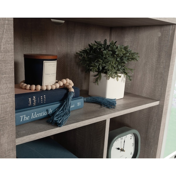 Sauder 9 Cube Storage Vert Sm 3a , Cubbyhole storage holds books, framed photos, collectibles, and more - 433935