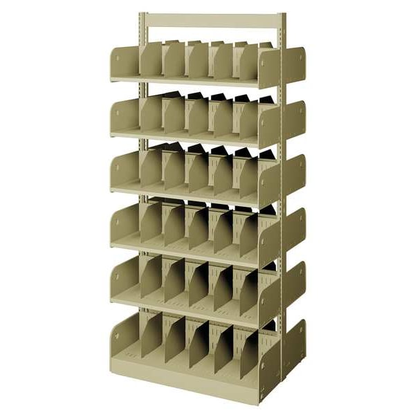 Estey Divider Shelf, Double, 12. Shelves, 24 In - WBDF72120