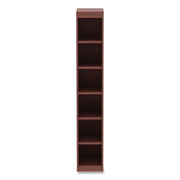 Alera Alera Valencia Series Narrow Profile Bookcase SixShelf 1181w x 1181d x 7173h Medium Cherry - ALEVA67212MC