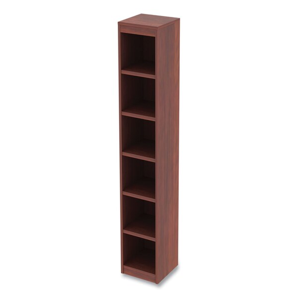 Alera Alera Valencia Series Narrow Profile Bookcase SixShelf 1181w x 1181d x 7173h Medium Cherry - ALEVA67212MC