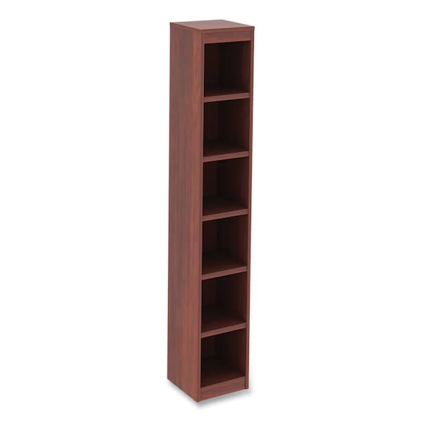 Alera Alera Valencia Series Narrow Profile Bookcase SixShelf 1181w x 1181d x 7173h Medium Cherry - ALEVA67212MC