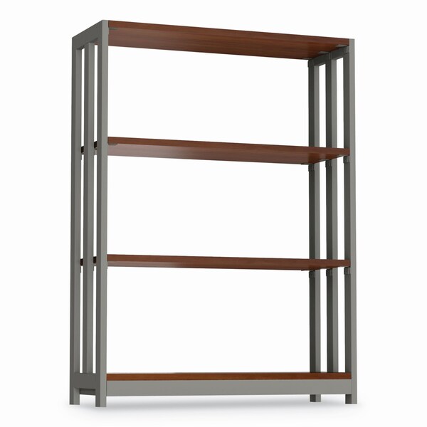 Linea Italia Trento Line Bookcase, 31 1/2w x 11 1/2d x 43 1/4h, Cherry - LITTR735CH