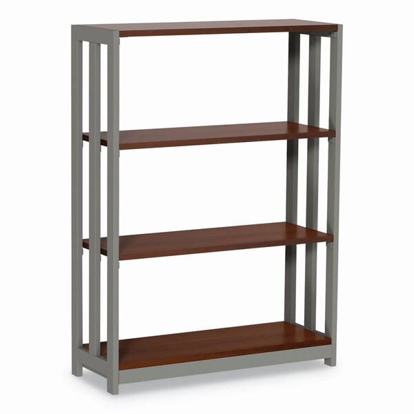 Linea Italia Trento Line Bookcase, 31 1/2w x 11 1/2d x 43 1/4h, Cherry - LITTR735CH