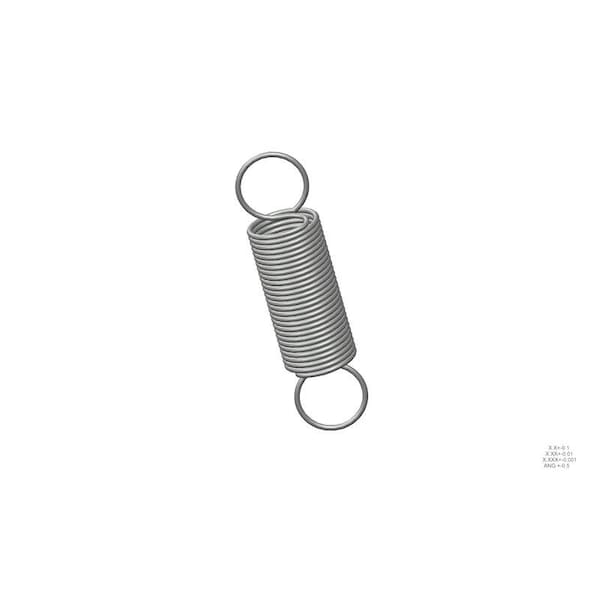 Approved Vendor Extension Spring, O=1.125, L= 4.50, W= .085 - G809968676