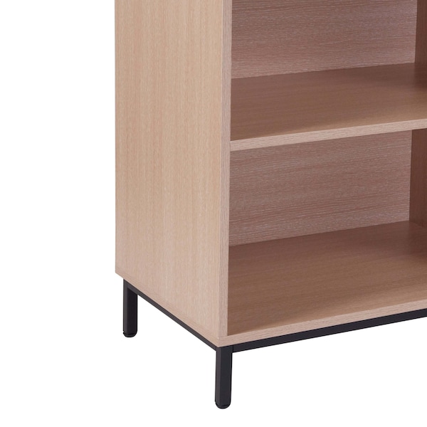 Flash Furniture Bookshelf, Oak, Wood Grain Finish - NAN-JH-1764-GG