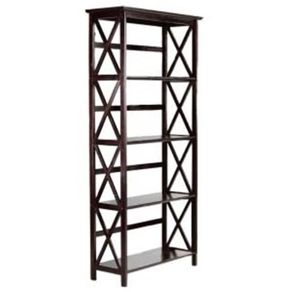 Yu Shan Co Usa Yu Shan CO USA Ltd 324-53 Montego 5 tier Bookcase  Espresso - 324-53
