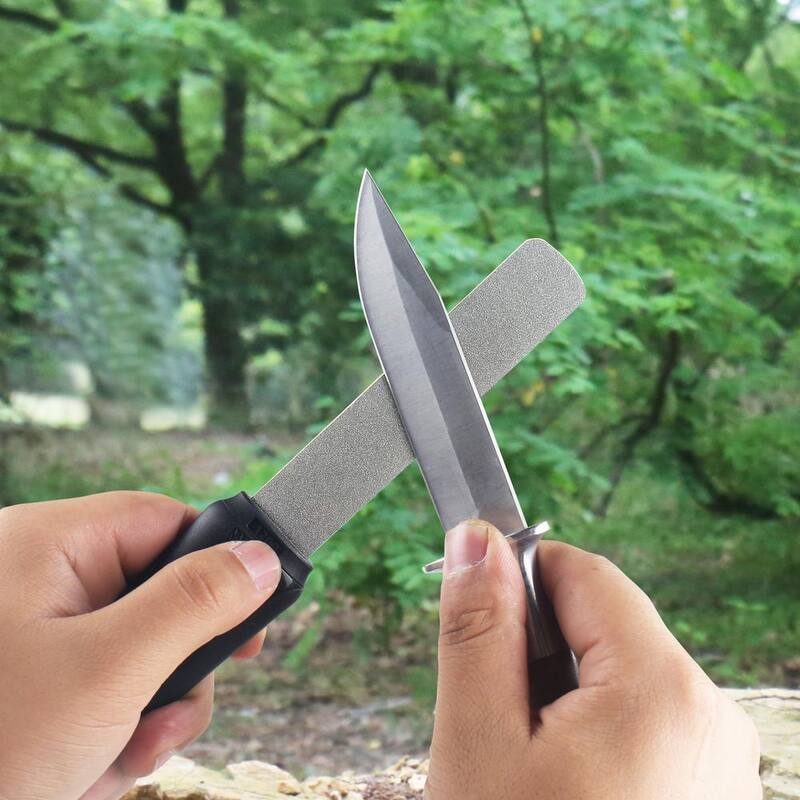 Sharpal Dual-Grit Diamond Sharpening Stone Blade Sharpener for Knife, Axe, Lawn Mower Blade, Garden Shear, Chisel, Spade, Drills - 121N