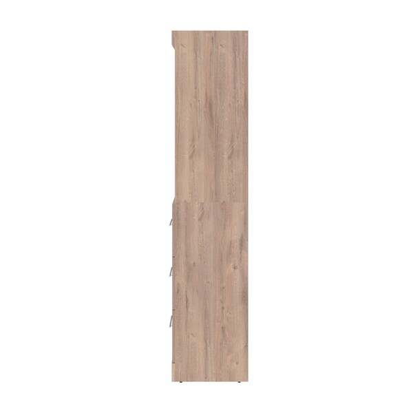 Bestar Pur 25W Storage Unit with 3 Drawers in rustic brown - 26871-000009