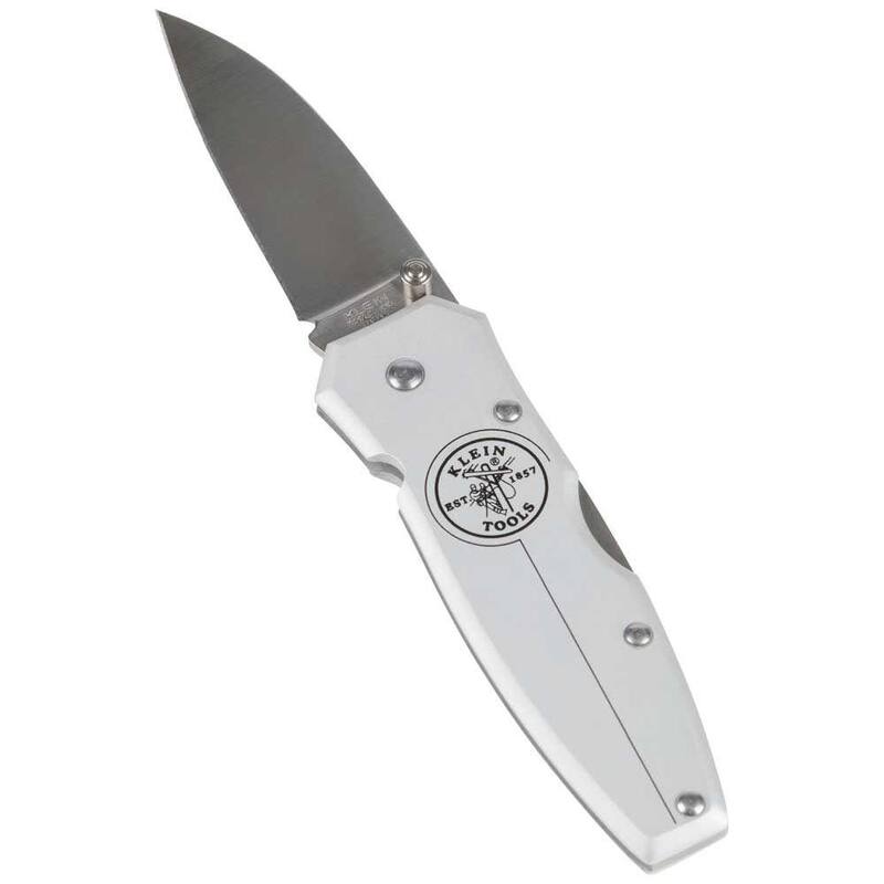 Klein Tools 2.5 in. Drop Point Straight Edge Lockback Folding Knife - 44001
