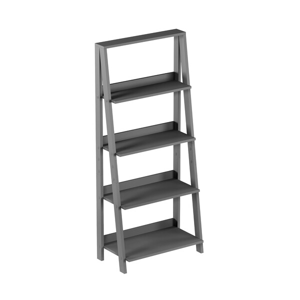 Hastings Home Freestanding Ladder Bookcase, Gray - 187644OIH