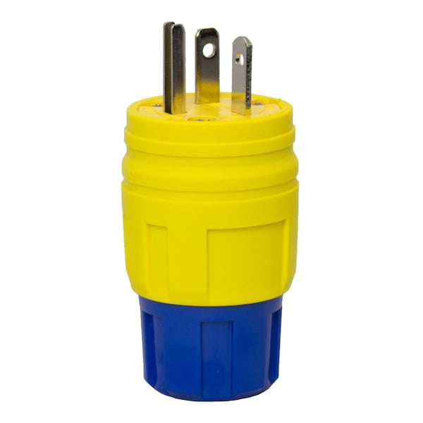 Ericson PLG 20A 125V 2P/3W 5-20 STR BLD YEL SUBM - 1512-PW6P