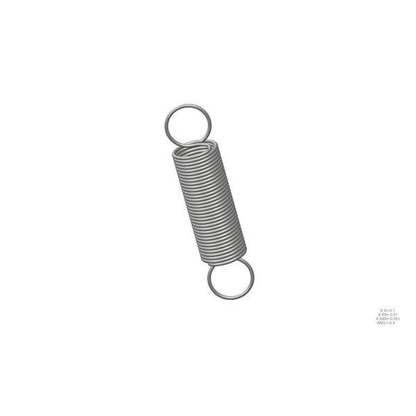 Approved Vendor Extension Spring, O=1.125, L= 5.00, W= .085 - G709968875