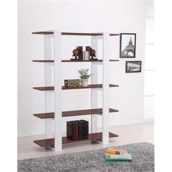 Enitial Lab Ellise 5-Shelves Classic Bookcase-Display Stand - YNJ-828