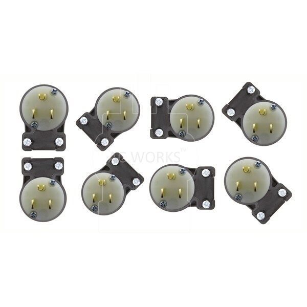 Ac Works Household 15A 125V All Angles Plug with UL, C-UL Approval - ASE515P