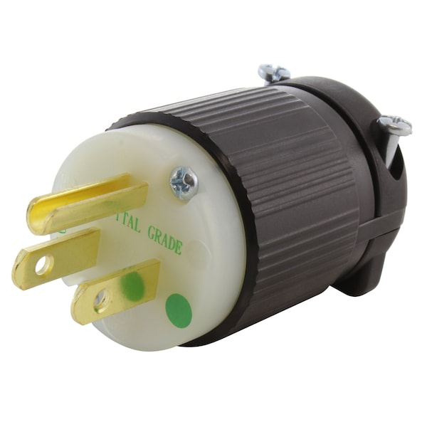 Ac Works NEMA 5-15P 15A 125V Medical/Hospital Grade Plug with UL, C-UL Approval - ASMD515P