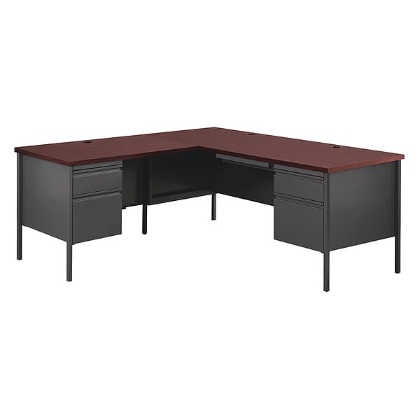 Hirsh L Shaped Desk L-Shape Desk, 72" D X 29-1/2" H, 66" W X - 20454