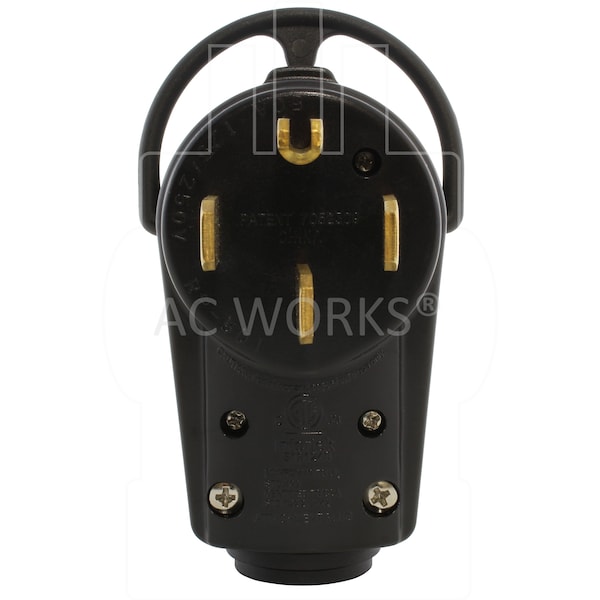 Ac Works RV/Range/Generator 50 Amp NEMA 14-50P DIY Assembly Plug - AS1450P