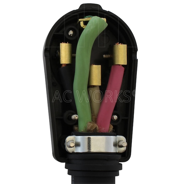 Ac Works RV/Range/Generator 50 Amp NEMA 14-50P DIY Assembly Plug - AS1450P