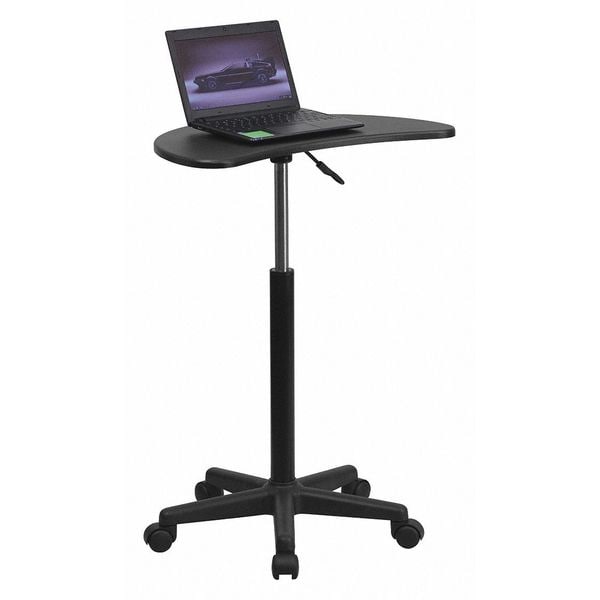 Flash Furniture Computer Desk Laptop Desk, Black, 13" D X 27-1/2" to 37-1/2" H, 25" W X Laminate, Black - NAN-JN-2792-GG