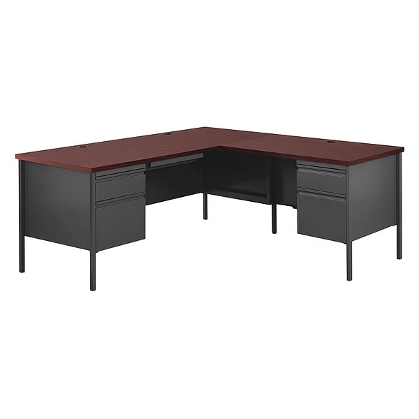 Hirsh L Shaped Desk L-Shape Desk, 72" D X 29-1/2" H, 66" W X - 20451
