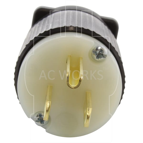 Ac Works NEMA 5-15P 15A 125V Straight-blade Plug with UL, C-UL Approval - AS515P