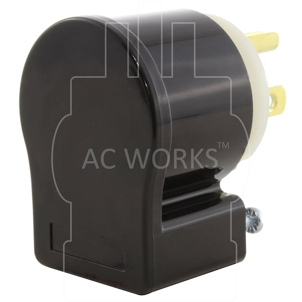 Ac Works NEMA 6-20 20A 250V All Angles Plug with UL, C-UL Approval - ASE620P