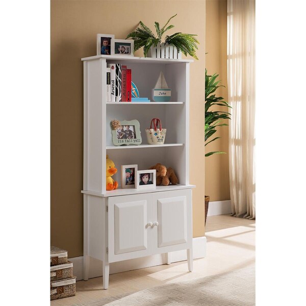 Kb 58 x 29 x 12 in. Tall Bookcase - White - KB302726