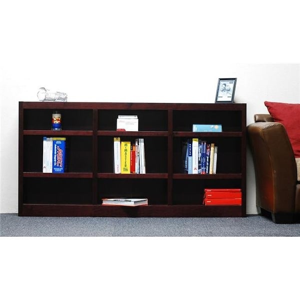 Concepts In Wood Concepts in Wood MI7236-C Wall Storage Unit Bookcase - Cherry Finish - MI7236-C