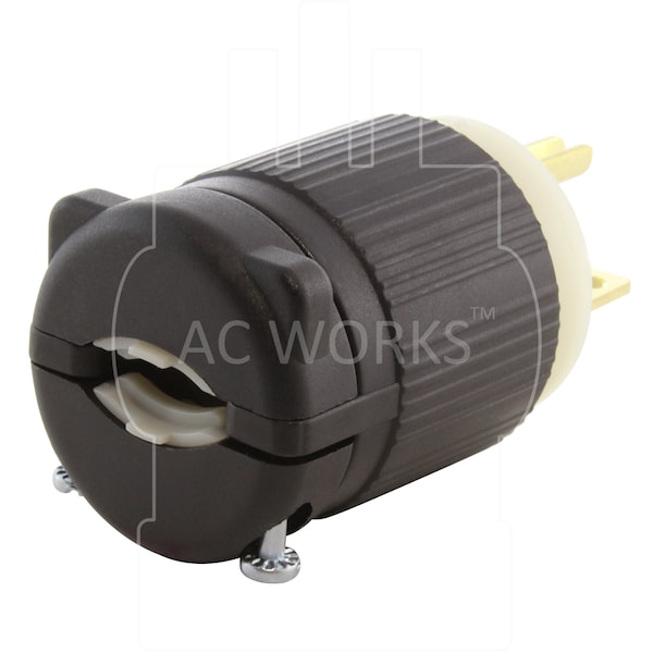 Ac Works NEMA 5-20P 20A 125V Straight-blade Plug with UL, C-UL Approval - AS520P