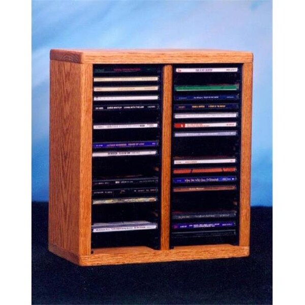 Wood Shed Wood Shed 209-1 Solid Oak desktop or shelf CD Cabinet - 209-1