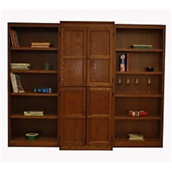 Concepts In Wood 3-Piece Wall and Storage System- Dry Oak Finish 15 Shelves, 3PK - WKT3072-D
