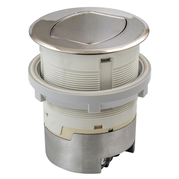 Hubbell Wiring Device-Kellems Ktcn Cntr, Receptacle, Surf Nickel, 15A Kit - RCT200NI