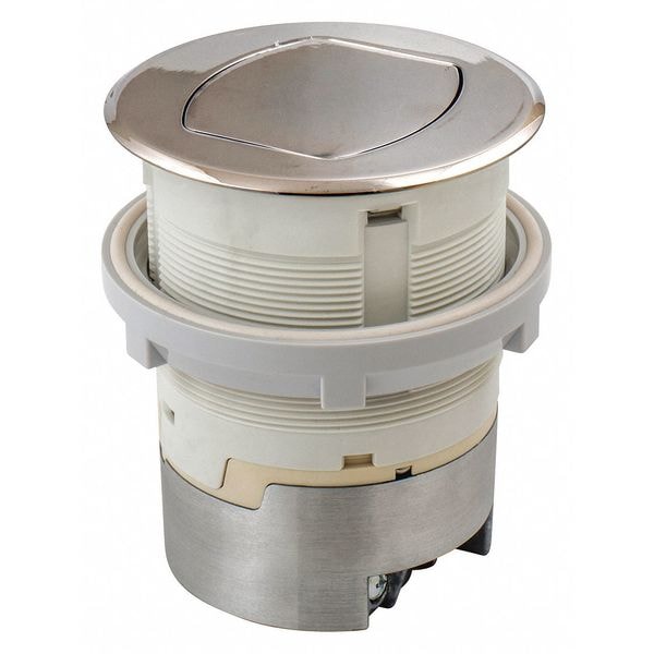 Hubbell Wiring Device-Kellems Ktcn Cntr, Receptacle, Surf Nickel, 15A Kit - RCT200NI