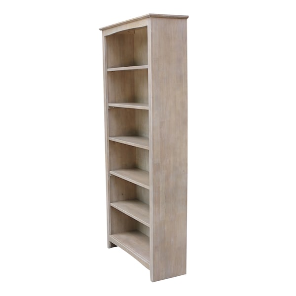 International Concepts Shaker Bookcase, 72"H, Washed Gray Taupe - SH09-3227A