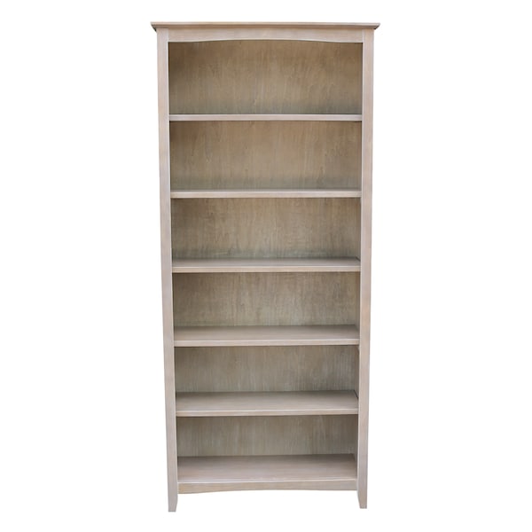 International Concepts Shaker Bookcase, 72"H, Washed Gray Taupe - SH09-3227A