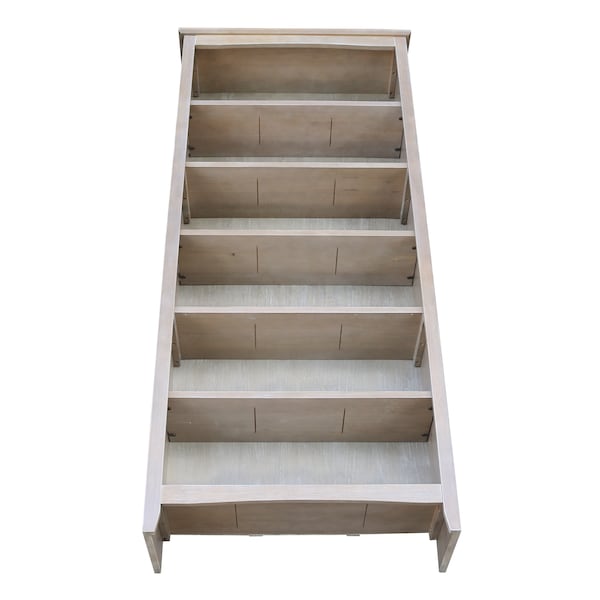 International Concepts Shaker Bookcase, 72"H, Washed Gray Taupe - SH09-3227A