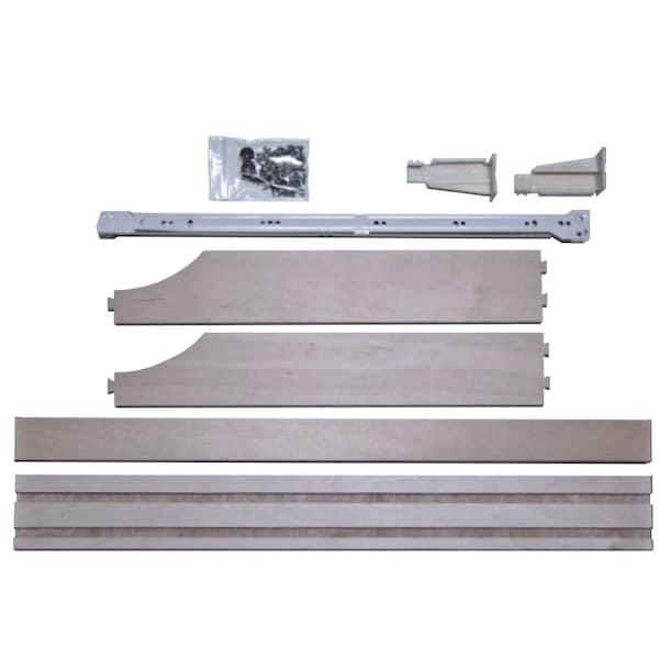 Rollingshelves Cut-To-Fit 22 in. Deep Pullout Shelf - RS.DIY22.PF