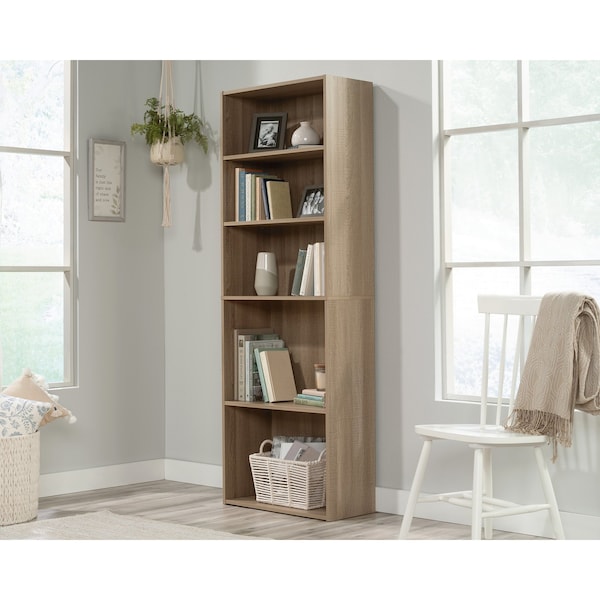 Sauder Beginnings Beginnings 5-Shelf Bookcase So , Three adjustable shelves for flexible storage options - 424261