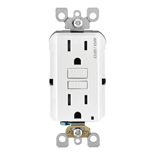 Leviton Afci/Gfci Recptacle 125V - AGTR1-0KW