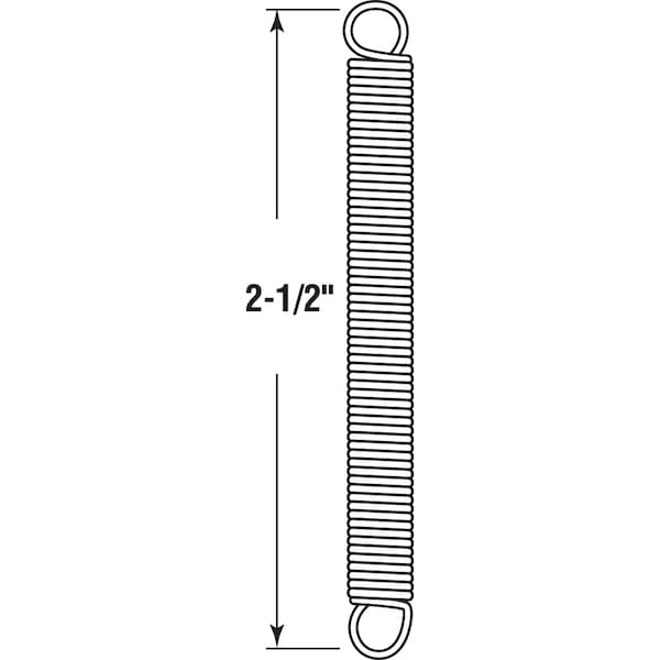Prime-Line Single Loop Closed Extension Spring with 0.035 in. Diameter, 1/4 in, PK2 - SP 9663