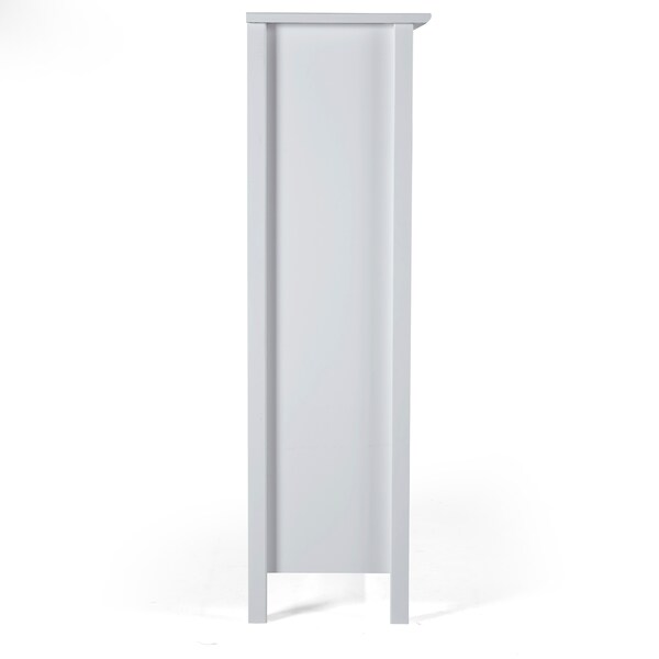 Alaterre Furniture Simplicity 48"H Wood 3-Shelf Bookcase, Dove Gray - AJSP0580