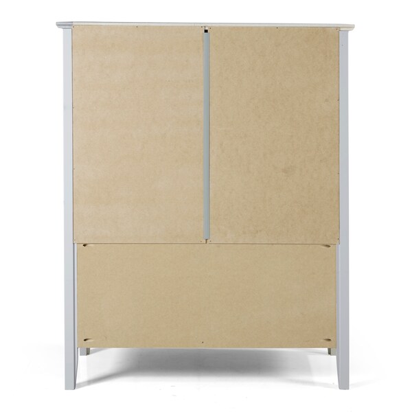Alaterre Furniture Simplicity 48"H Wood 3-Shelf Bookcase, Dove Gray - AJSP0580