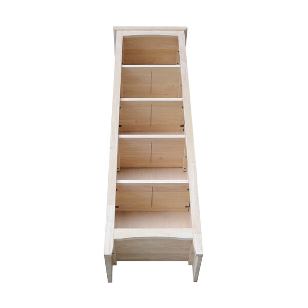 International Concepts Shaker Bookcase, 60" H, Unfinished - SH-18260A