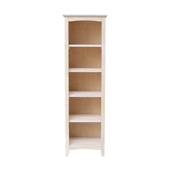 International Concepts Shaker Bookcase, 60" H, Unfinished - SH-18260A
