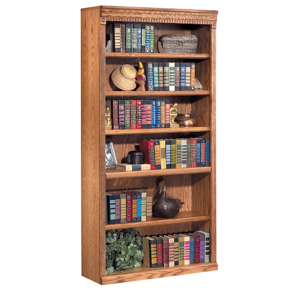 Huntington Oxford Huntington Oxford 6 Shelf 72"H Wood Bookcase in Wheat - IMHO3672W