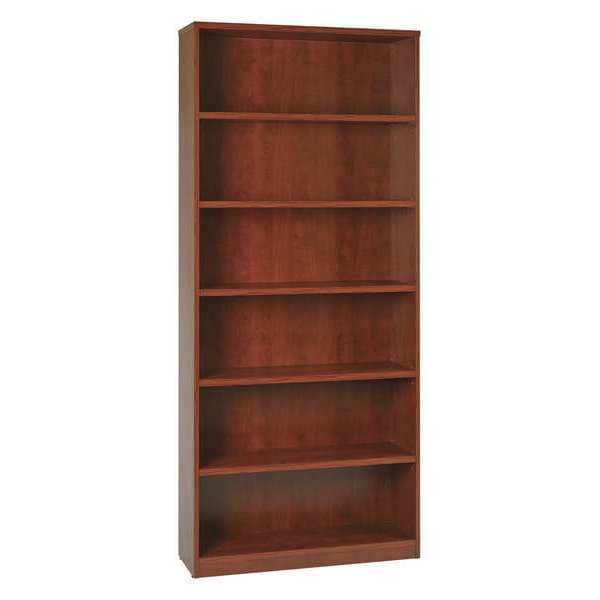 Office Star Bookcase, 36" Wx12" Dx84" H, Mahogany - LBC361284-MAH